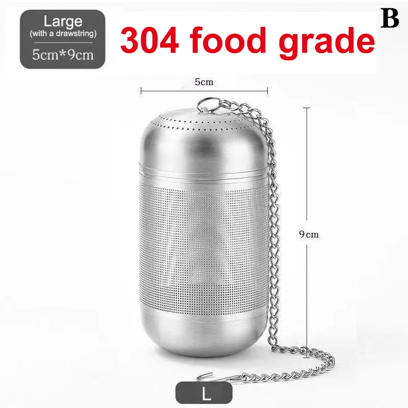 Stainless Steel Tea Infuser Ball Strainer – Fine Mesh S/M/L Tea Infuser Strainer Axl LB