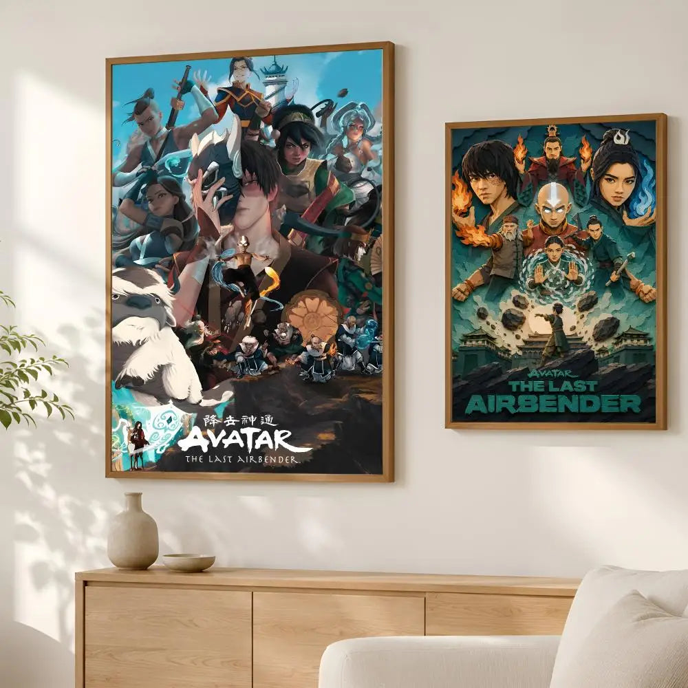 Avatar The Last Airbender Self-Stick HD Wall Art Poster Wall Art Poster Axl