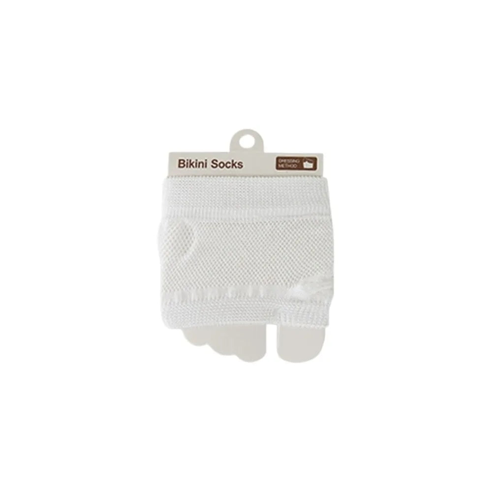 Breathable Mesh Forefoot Toe Socks with Arch Support | Summer Forefoot Toe Socks Axl White One Size