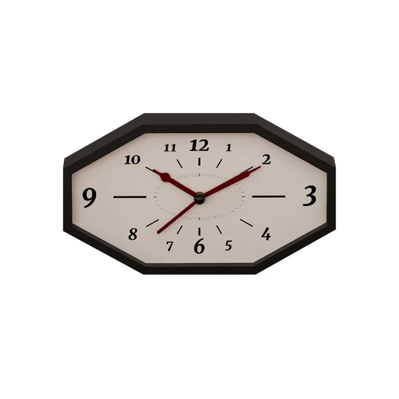 Double-Sided Silent Wall Clock – Minimalist Wood Quartz Decor Wall Clock Axl