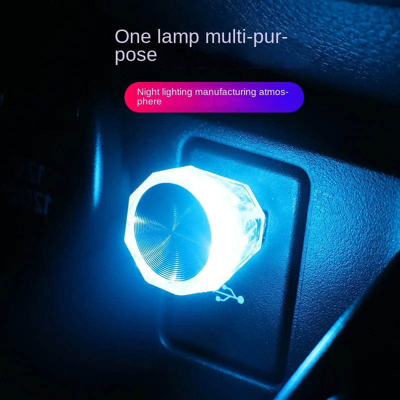 Mini USB LED Car Atmosphere Light – Plug & Play Neon Lamp Car Ambient Light Axl