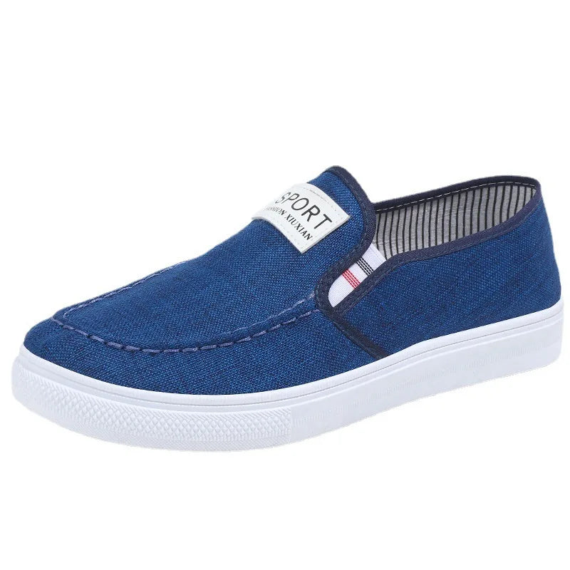 Men's Slip-On Canvas Sneakers – Breathable Casual Loafers Canvas Slip-On Sneakers Axl