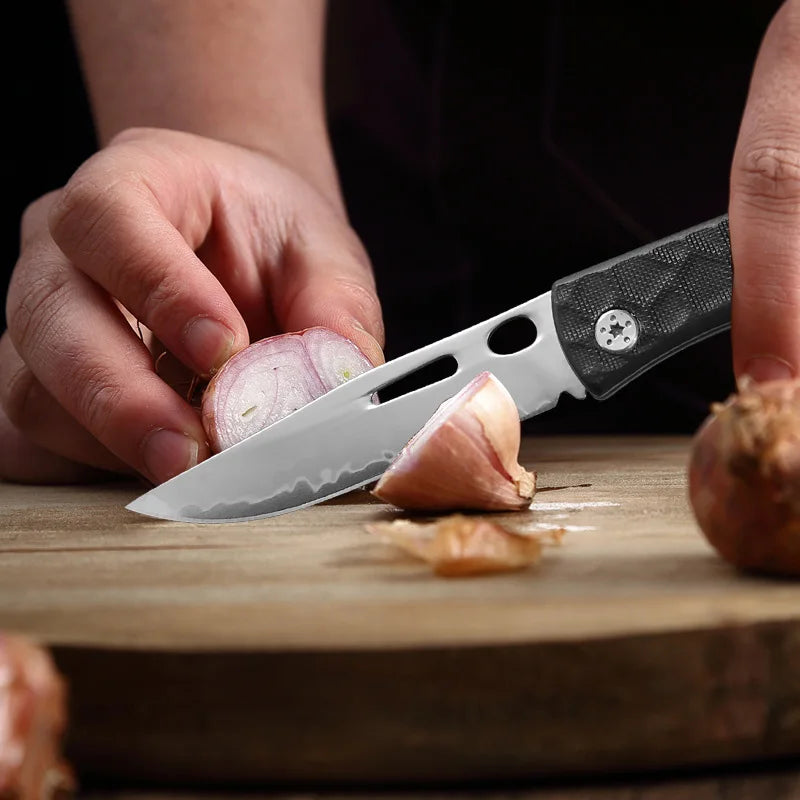 InLeung Folding Kitchen Knife – Sharp Stainless Steel Chef Knife Folding Kitchen Knife Axl
