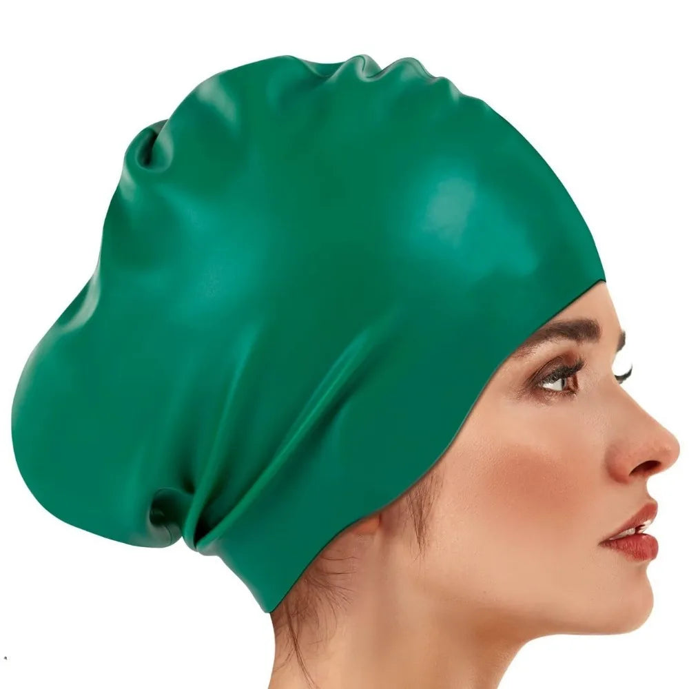 Silicone Swim Cap – Waterproof Snorkeling Cap for Women Swim Cap Axl Style 12