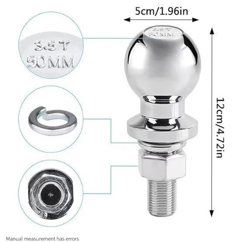 50mm Tow Ball Hitch M22 Thread 3.5T Heavy Duty – RV Caravan Tow Ball Coupling Axl