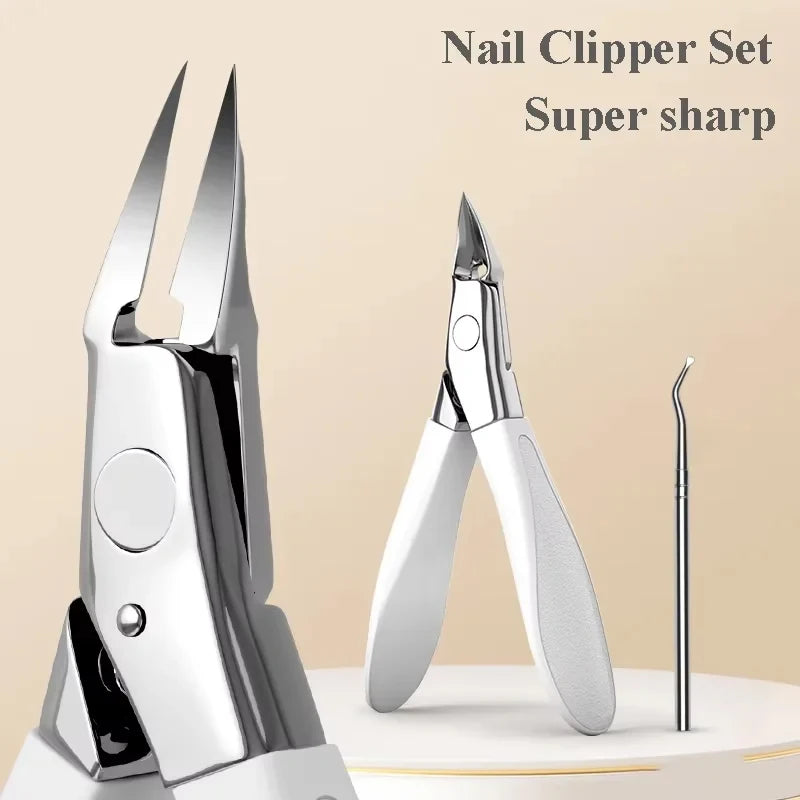 Professional Stainless Steel Nail Clippers – Anti-Splash Trimmer Nail Clippers Axl