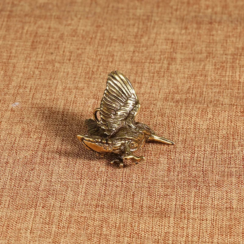 Mini Brass Eagle Statue – Opening Wing Sculpture Home & Office Decorative Sculpture Axl