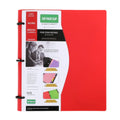 3-Ring Waterproof Loose-Leaf Binder Folder + 200 Lined Sheets Loose-Leaf Binder Axl Only Red Shell A
