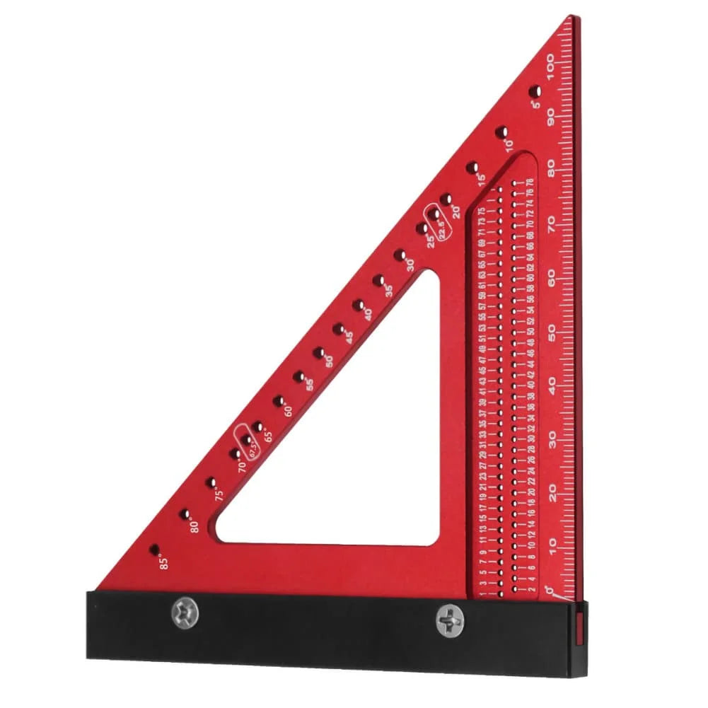 Aluminum Alloy Triangle Ruler – Woodworking Angle Marker Woodworking Measuring Tool Axl