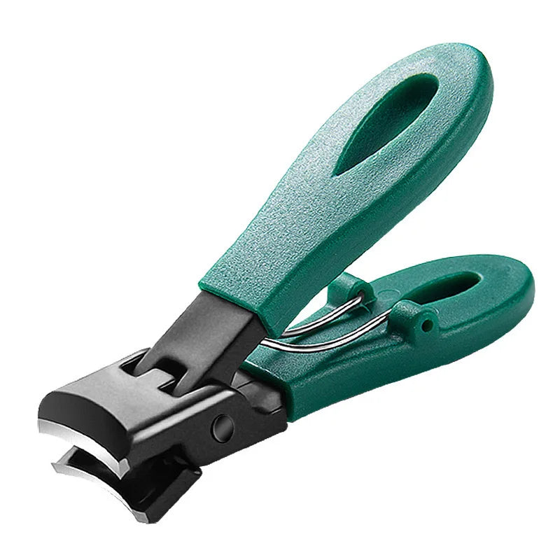 Wide-Jaw Anti-Splash Nail Clipper – Stainless Steel Heavy Duty Nail Clipper Axl Green-ba