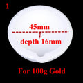 Quartz Silica Melting Crucible for Gold & Silver | 100g–500g Melting Crucible Axl For 100g