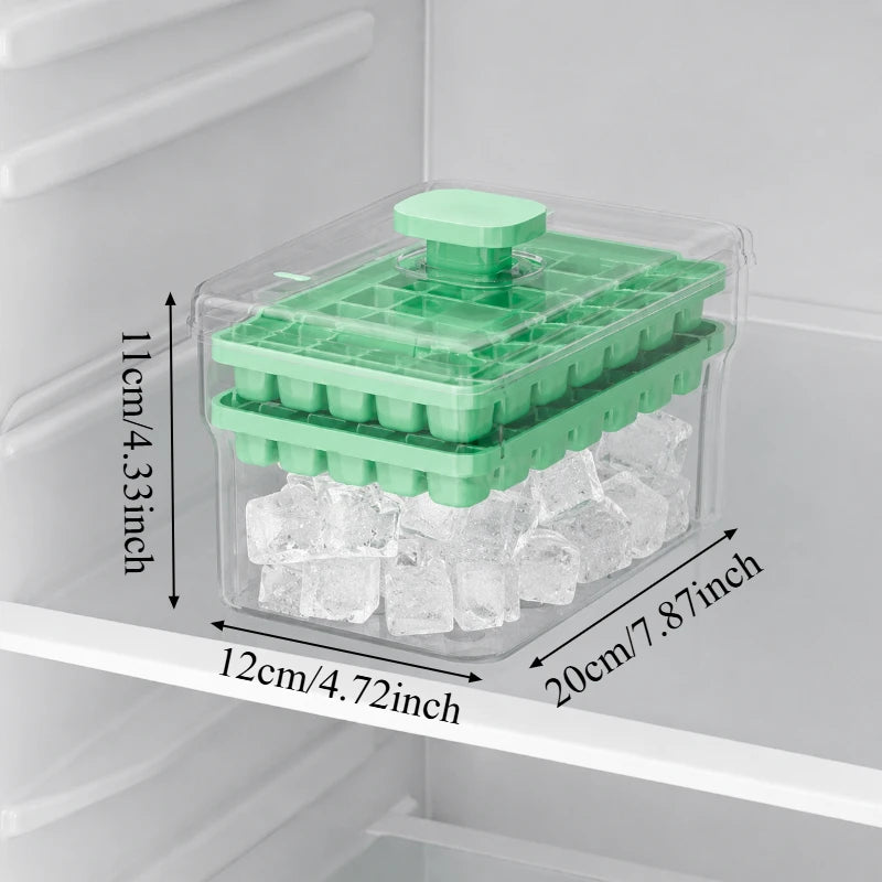 68-Grid Ice Cube Tray with Lid & Storage Box | Easy Release Ice Cube Tray Axl
