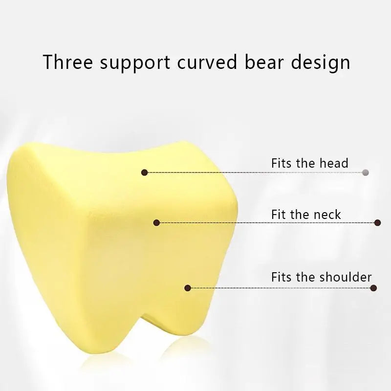 Car Headrest Neck Cushion – PU Leather Knitted Pillow Universal Car Headrest Cushion Axl