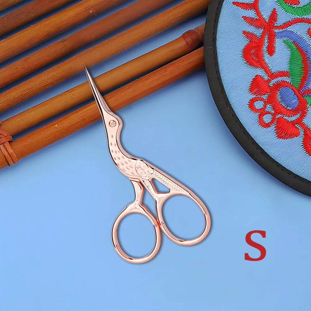 Retro Vintage Embroidery Scissors – Stainless Steel Craft Tool Embroidery Scissors Axl Rose golden-S