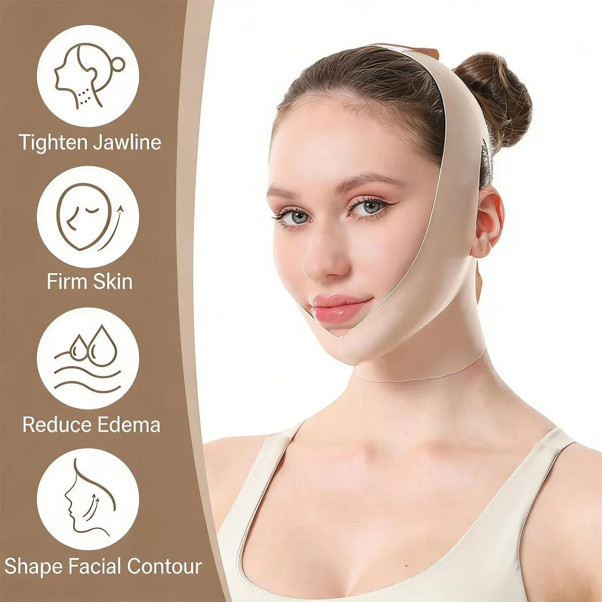 V-Shape Chin Strap Face Slimming Mask – Jawline Sculpting Wear Face Slimming Strap Axl