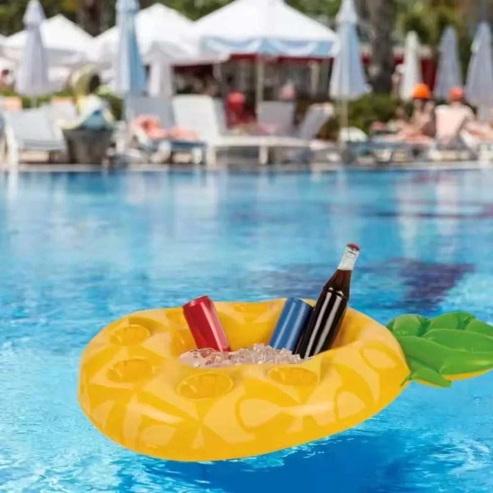 Inflatable Pool Cup Holder Float – PVC Cooler Table Accessory Inflatable Pool Float Axl