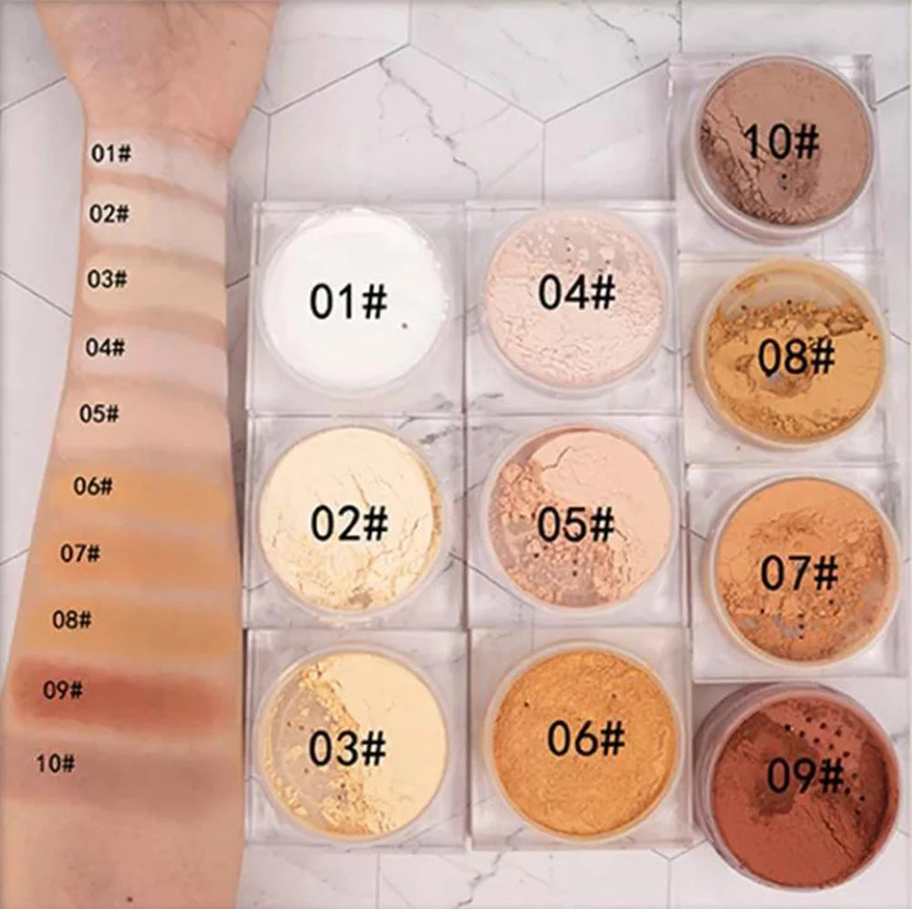 Vegan Matte Loose Setting Powder – Oil Control, Long-Lasting Loose Setting Powder Axl 04 30pcs with logo