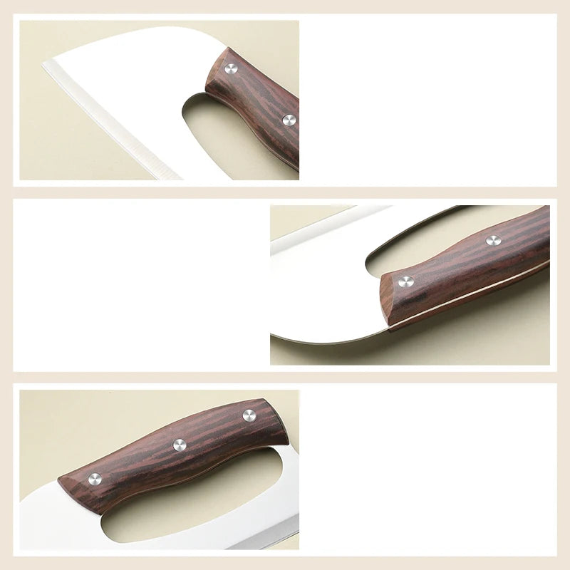 SHENJIU Forged Stainless Steel Chef's Cleaver Knife 20.3cm Chef's Cleaver Knife Axl