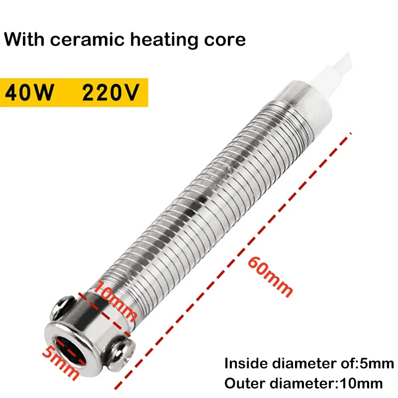 220V Soldering Iron Heating Element 30W 40W 60W Mica Core Soldering Iron Part Axl 40W
