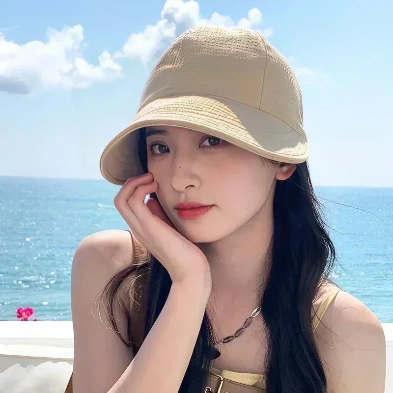 Foldable Wide Brim Sun Hat – Adjustable Beach Panama Cap Wide Brim Sun Hat Axl