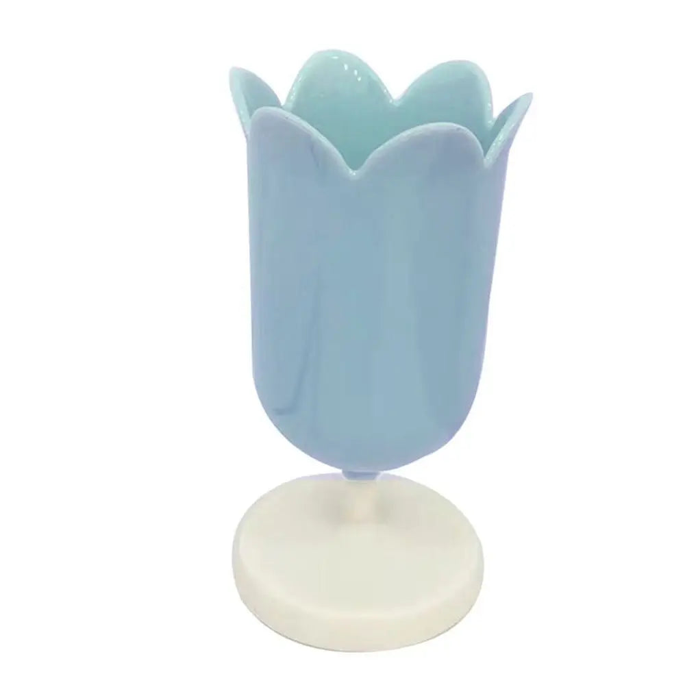 Tulip Pen Holder – Cute Desktop Organizer & Makeup Brush Pot Desktop Pen Holder Axl blue