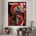 Guilty Gear Poster HD Waterproof PVC Stickers – Wall Décor Wall Poster Stickers Axl White13 40X50cmNoframe