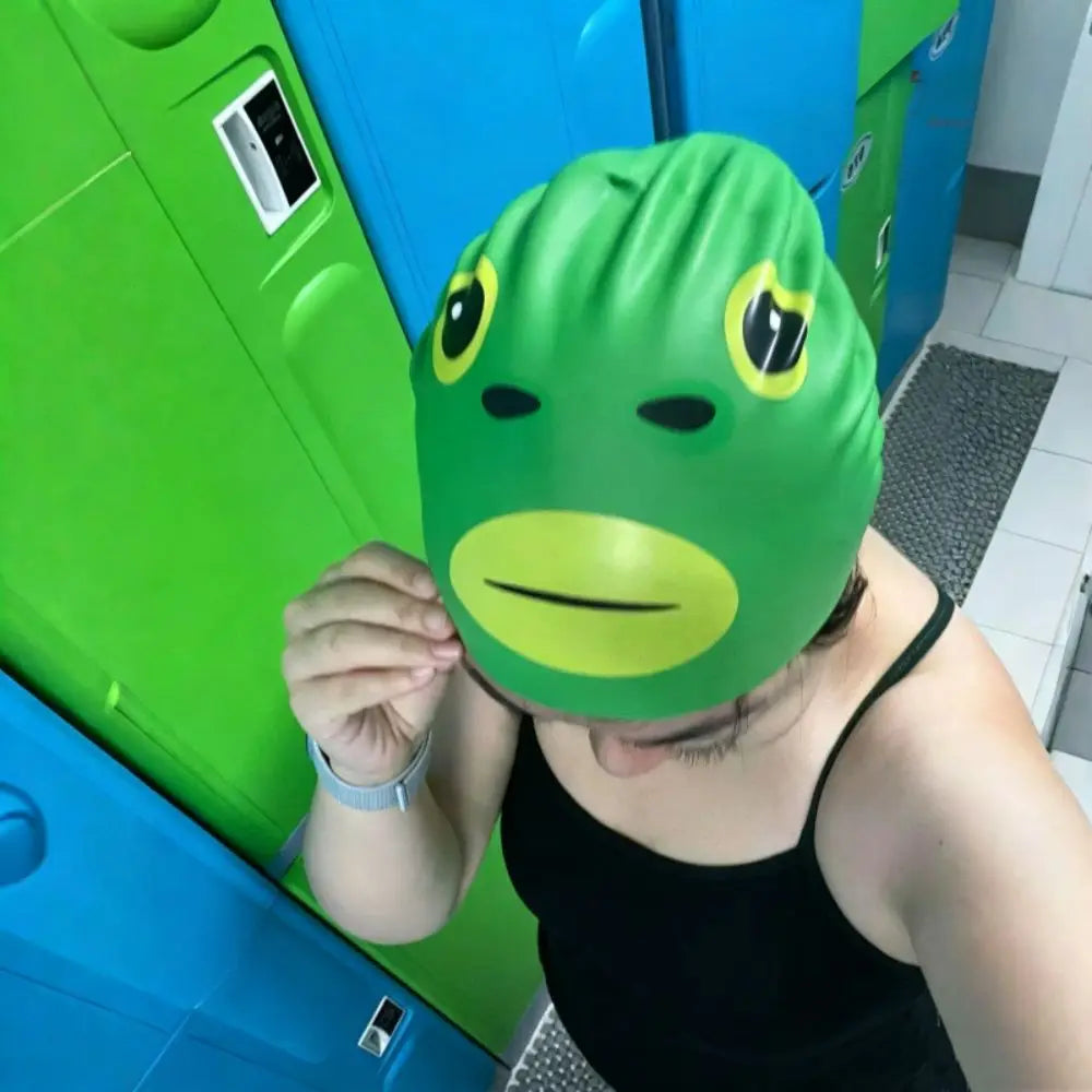 Funny Fish Silicone Swim Cap – Waterproof Cartoon Swimming Hat Silicone Swim Cap Axl