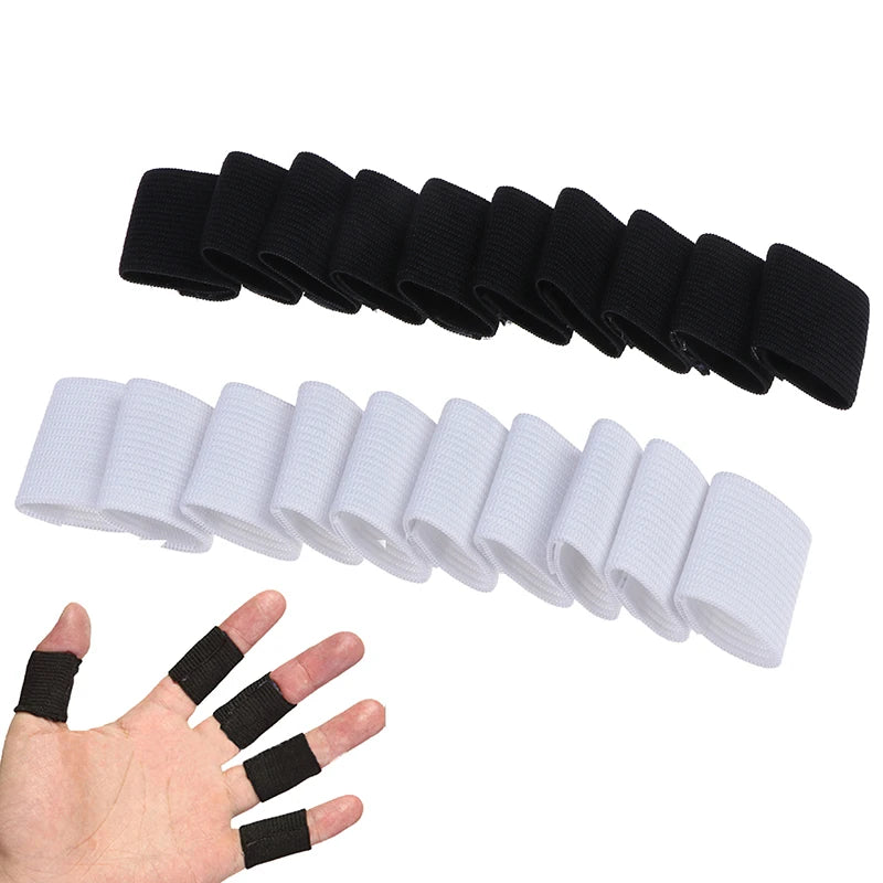10-Pack Elastic Finger Sleeves – Sports Compression Protector Finger Compression Sleeve Axl