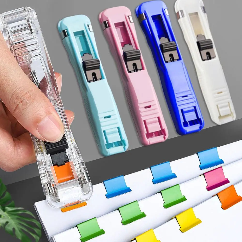 Metal Push Paper Clip – Reusable Traceless Document Binder Document Paper Clip Axl