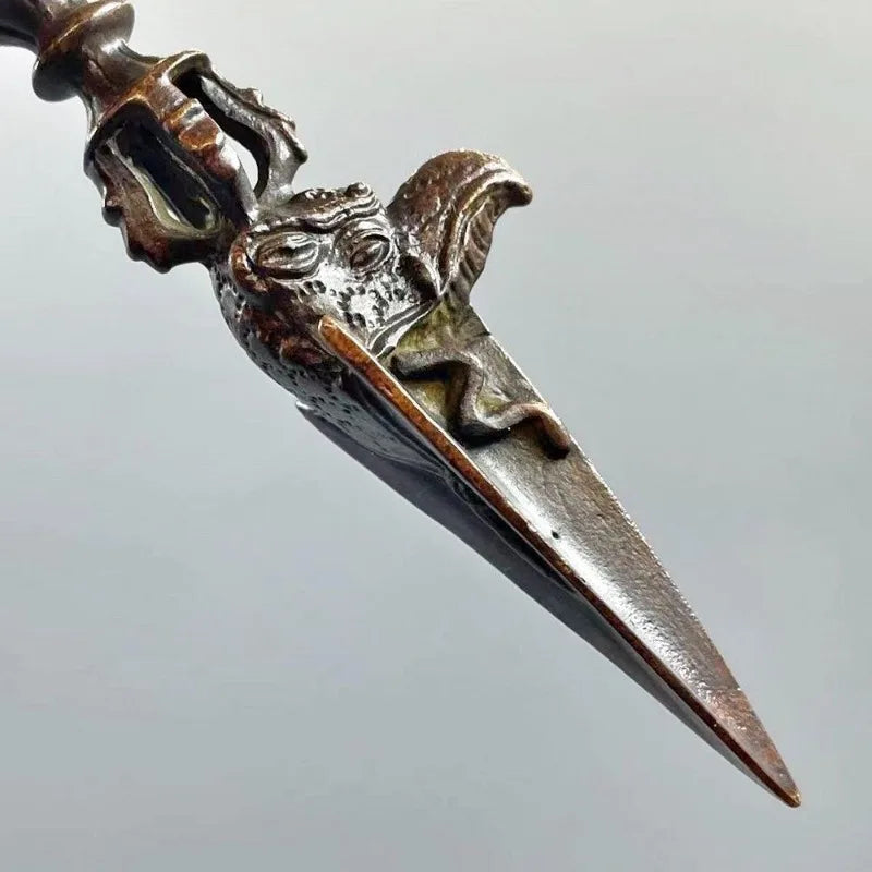Tibetan Vajra Dorje Horse Head Pendant Necklace | Alloy Pendant Necklace Axl