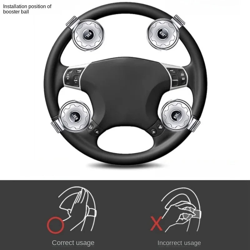 Steering Wheel Spinner Knob – Universal Car Booster Ball Steering Wheel Spinner Axl