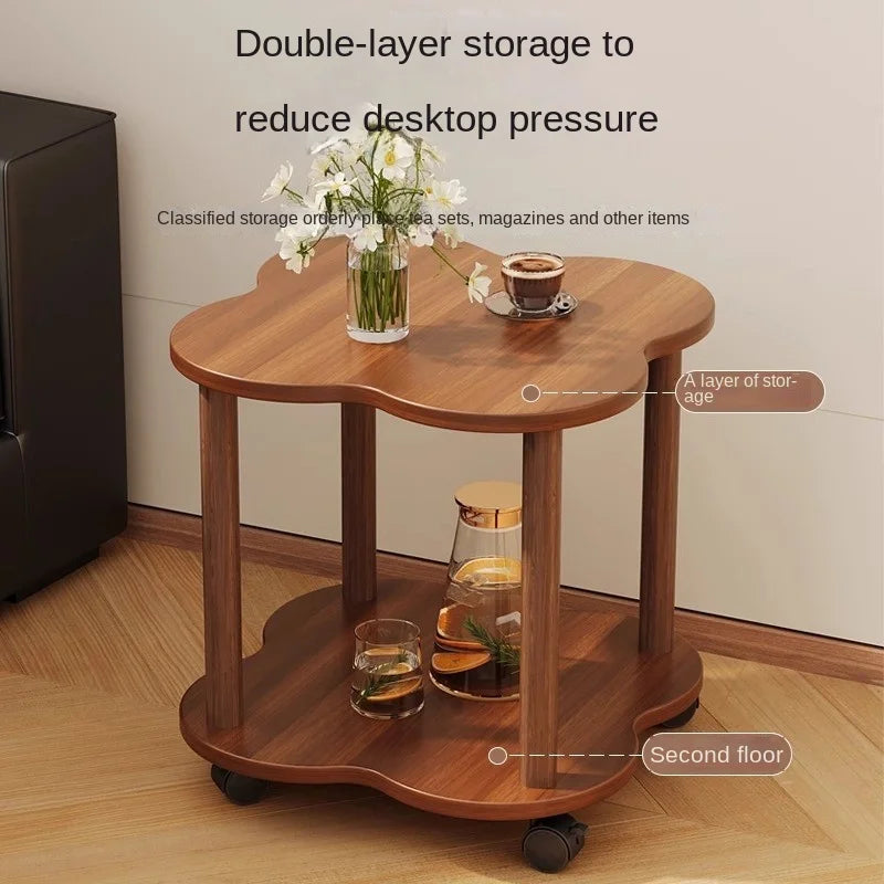 Round Wooden Side Table – Minimalist Coffee & Bedside Table Wooden Side Table Axl