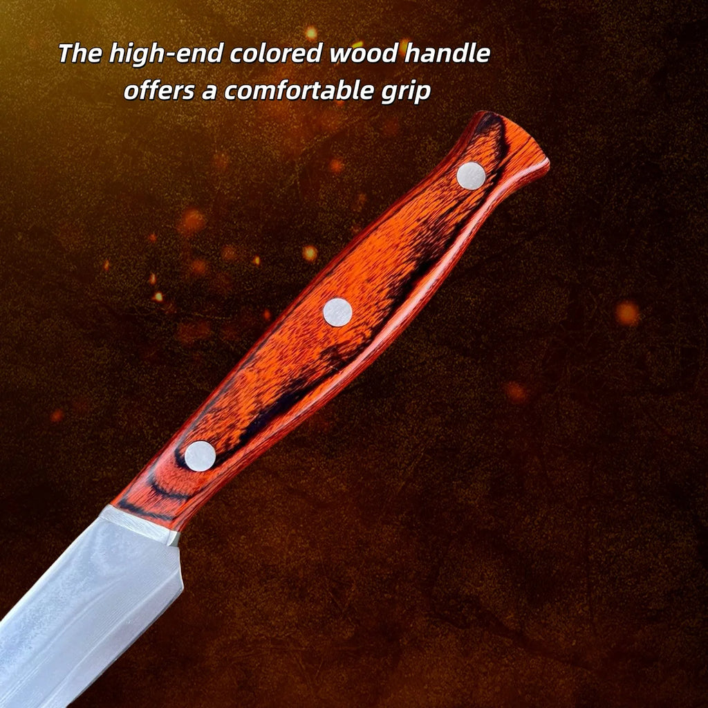 Damascus Steel Utility Knife – 67-Layer VG10 Forged Blade Damascus Kitchen Knife Axl