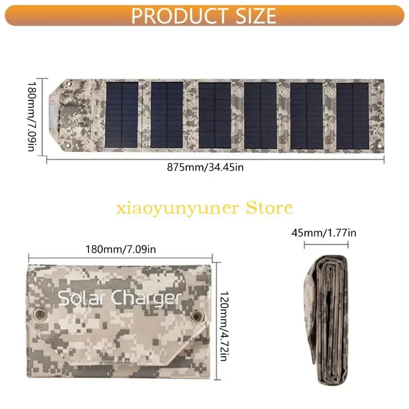 Foldable Solar Charger Panel 10W 12W 14W – Camping & Hiking Foldable Solar Charger Axl