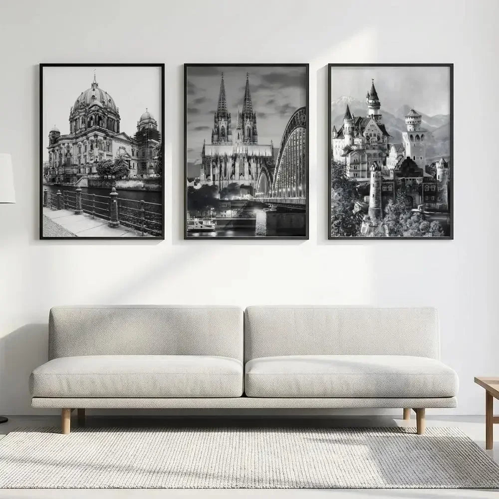 German Landmarks HD Wall Poster – Waterproof Sticky Home Decor Wall Art Poster Axl
