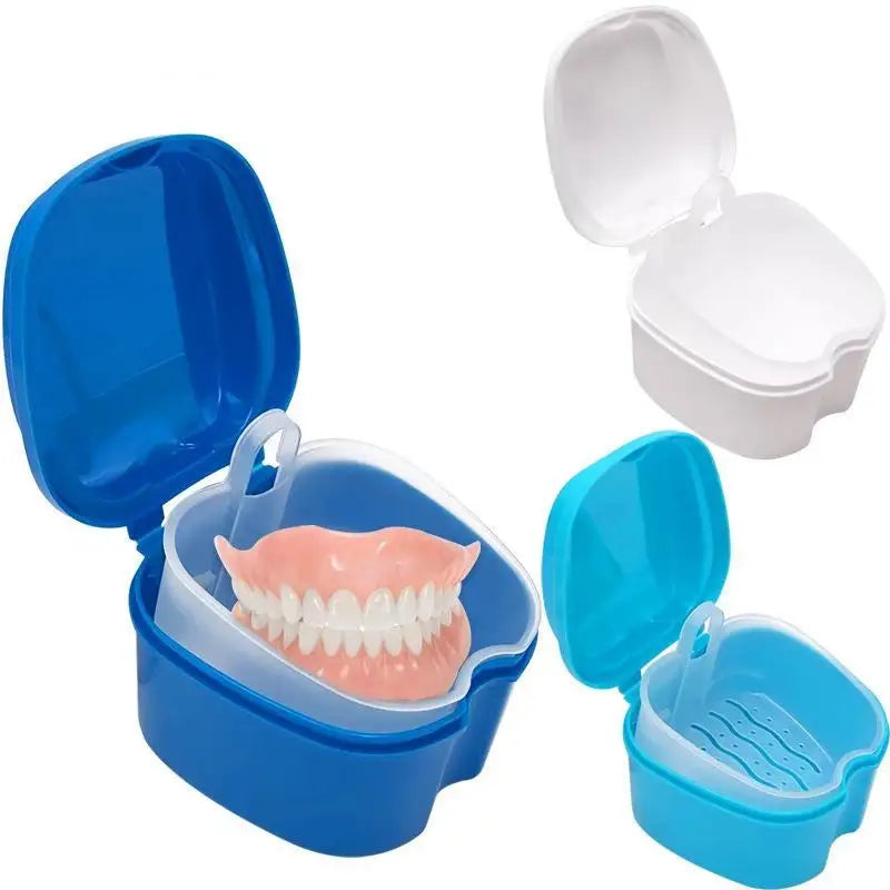 Leakproof Denture Storage Case with Rinsing Basket | Travel Box Denture Storage Case Axl