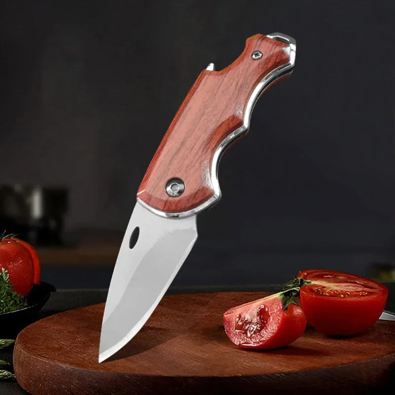 InLeung Folding Paring Knife – Stainless Steel Pocket Knife Folding Paring Knife Axl