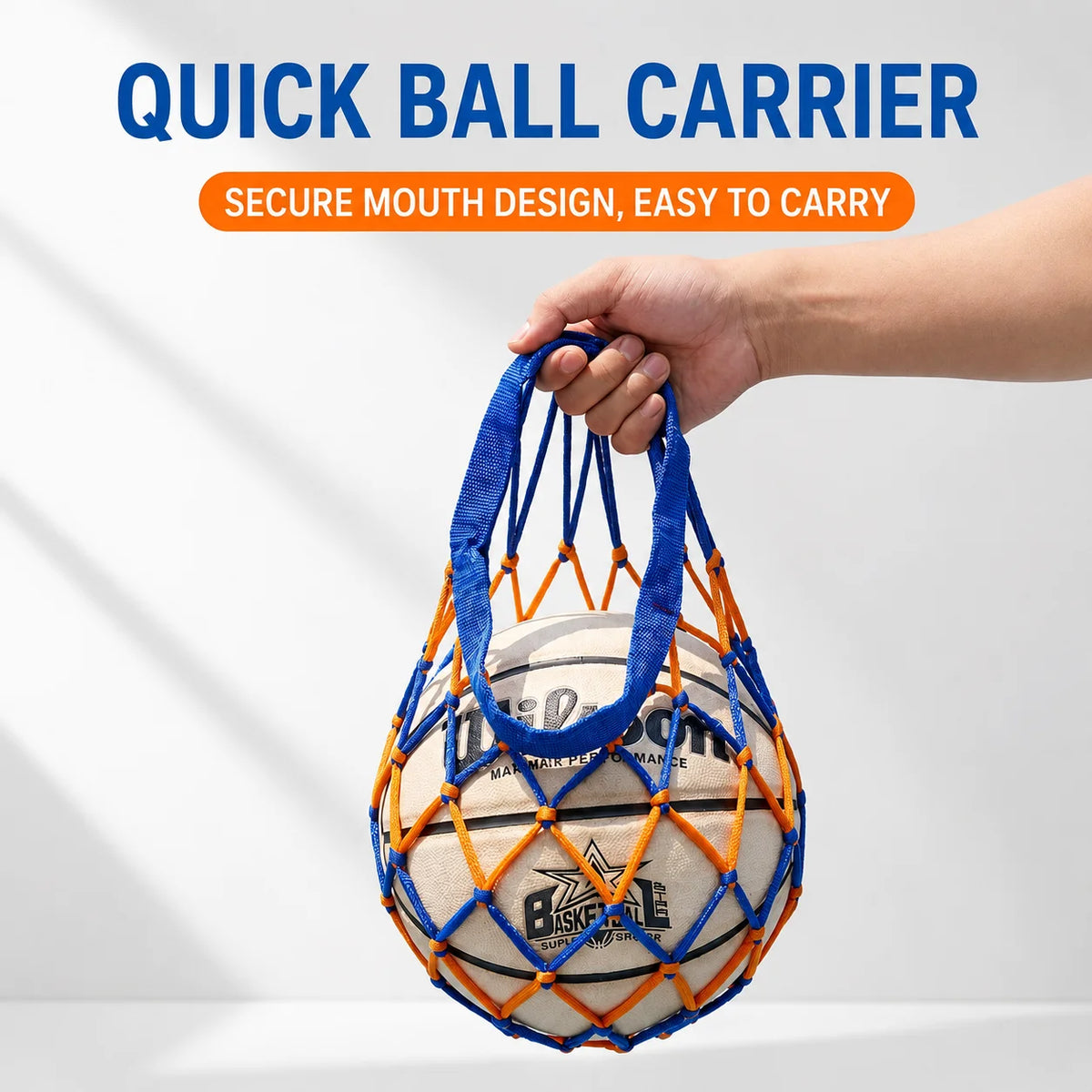 Mesh Ball Carry Bag – Portable Net Sack for Soccer & Sports Sports Ball Bag Axl