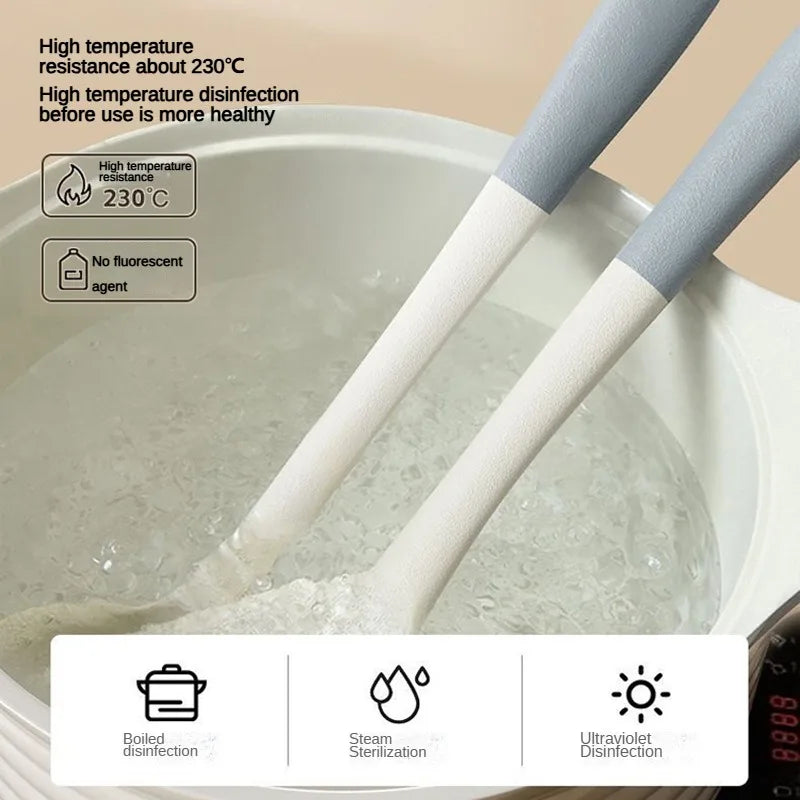 Silicone Spatula & Soup Spoon Set – Non-Stick Cooking Tools Silicone Cooking Utensil Set Axl