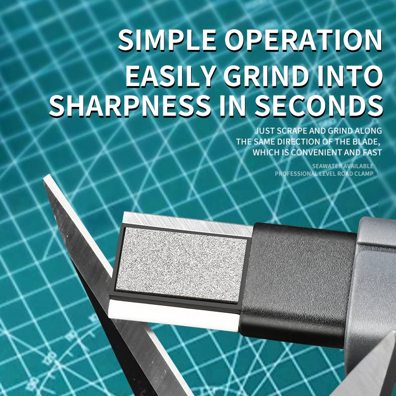 PLYS Folding Knife Sharpener – Ceramic & Alloy Steel Tool Knife Sharpener Axl
