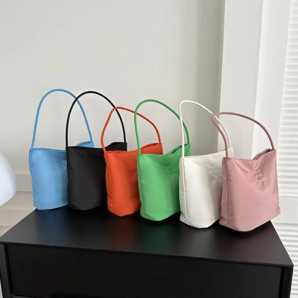 Women's Embroidered Letter Shoulder Bag – Baguette Handbag Shoulder Handbag Axl