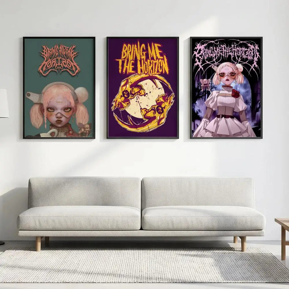 Bring Me The Horizon Poster – HD Waterproof Wall Art Decor Music Band Poster Axl