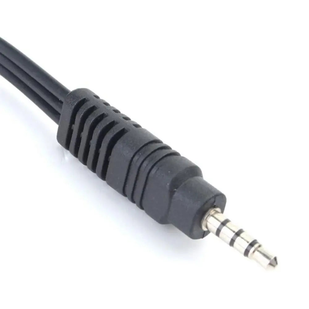 3.5mm Mini AV to 3-RCA Adapter Cable – Gold Plated, 28cm AV Adapter Cable Axl