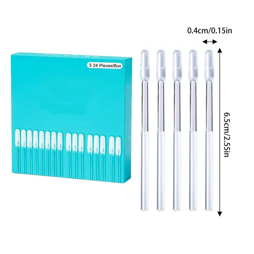 24-Piece Reusable Adhesive Ear Wax Removal Tool Set Ear Cleaning Tool Axl S