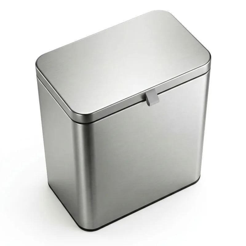 Wall Mounted Stainless Steel Trash Can with Lid – 8L Wall Mounted Trash Can Axl