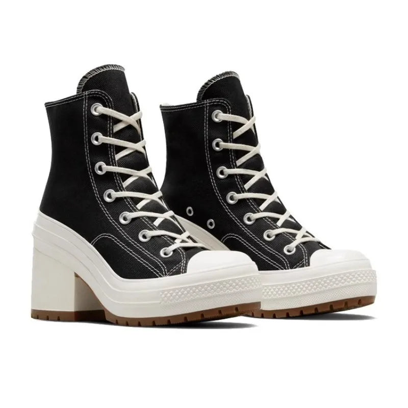 Women's High Top Platform Canvas Sneakers | Sizes 36–42 Platform Canvas Sneakers Axl black 37