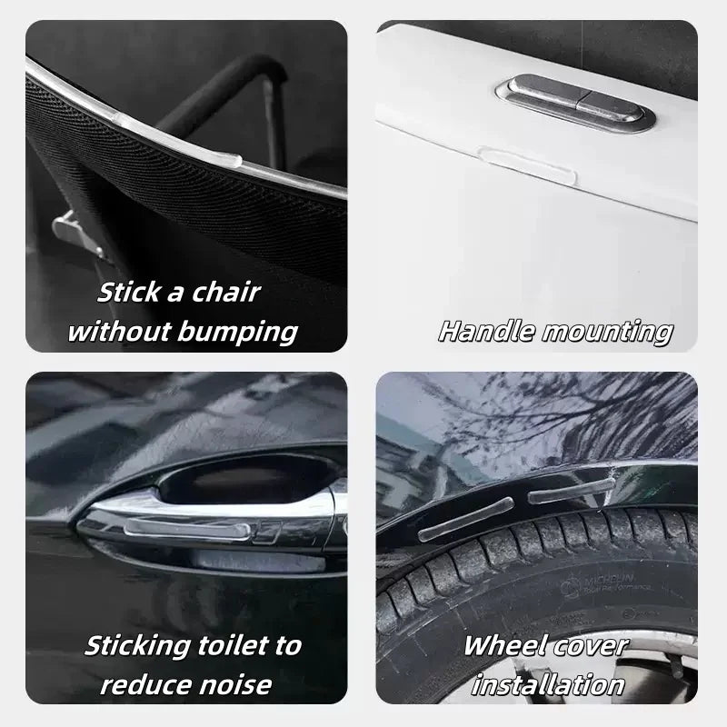 10-Pack Clear Rubber Door Bumper Guards – Wall Protectors Door Bumper Guards Axl
