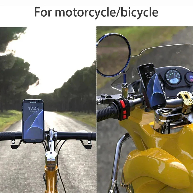 M1 Aluminum Alloy Motorcycle & Bicycle Phone Mount Holder Phone Mount Holder Axl