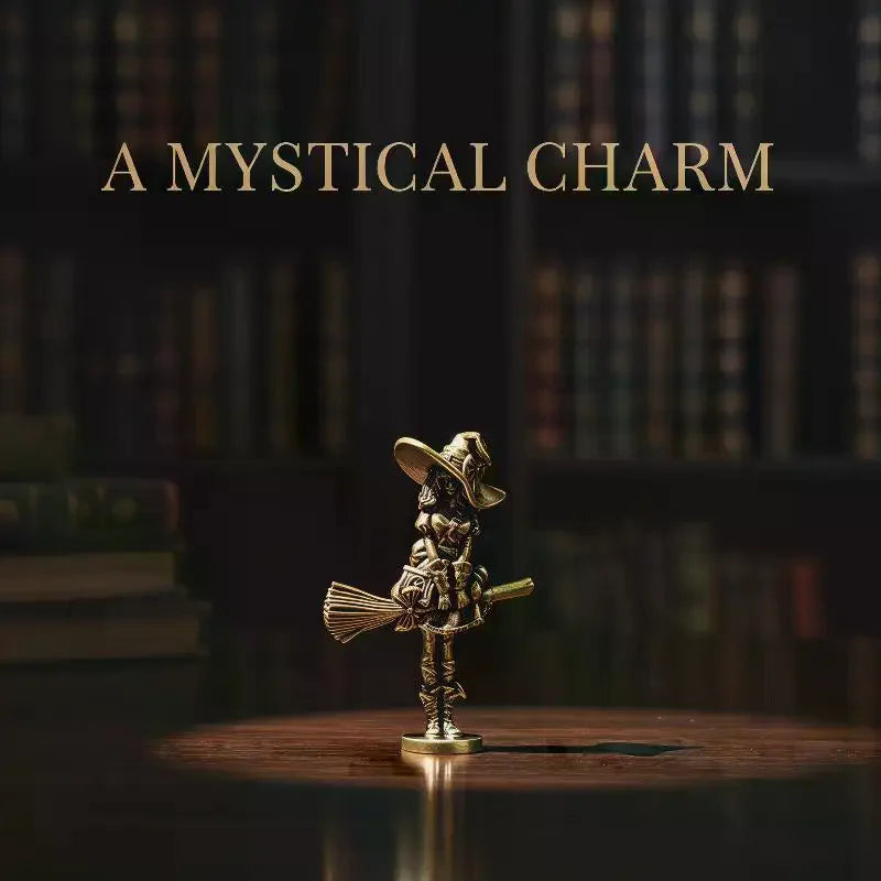 Brass Witch Figurine – Vintage Antique Collectible Ornament Collectible Figurine Axl Default Title