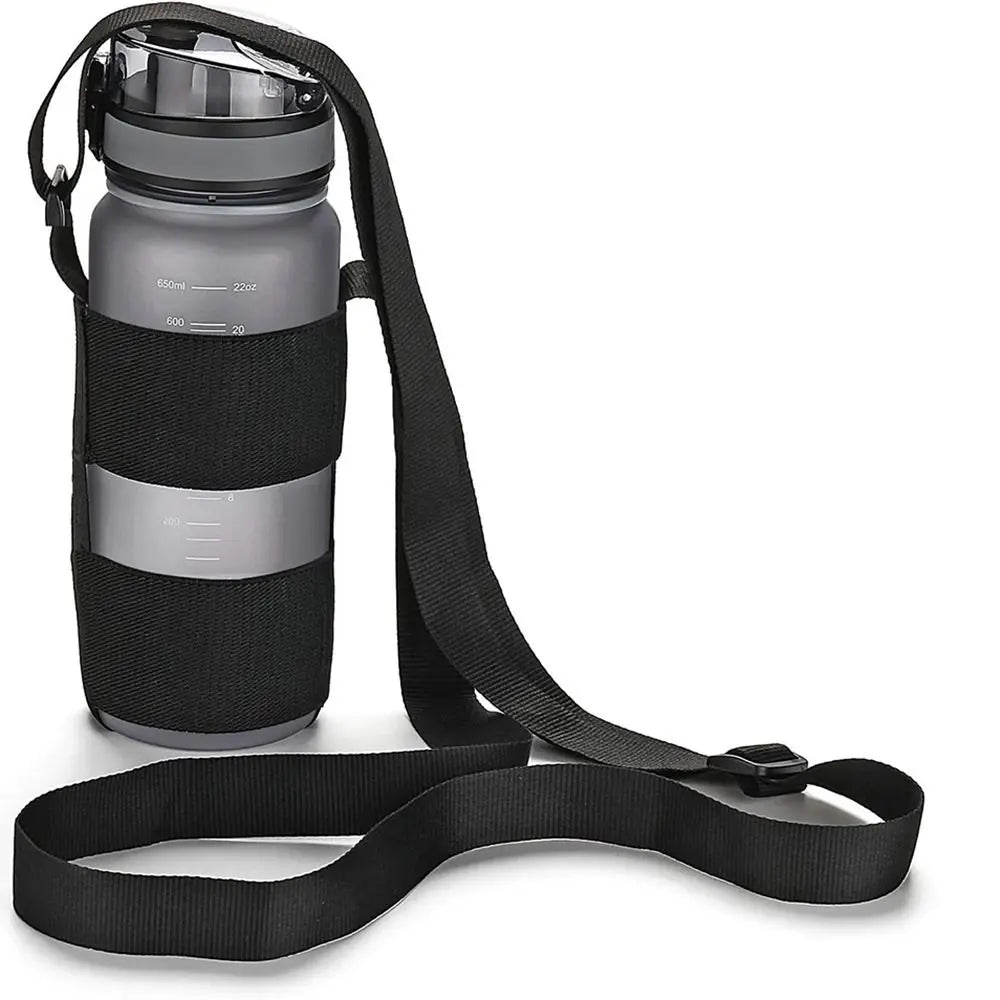 Universal Water Bottle Carrier Sling – Adjustable Shoulder Strap Bottle Carrier Sling Axl Dull